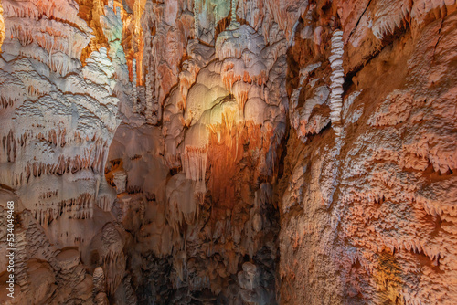The Aven Armand chasm 100 meters underground where the largest known stalagmite in the world is 30 meters high.