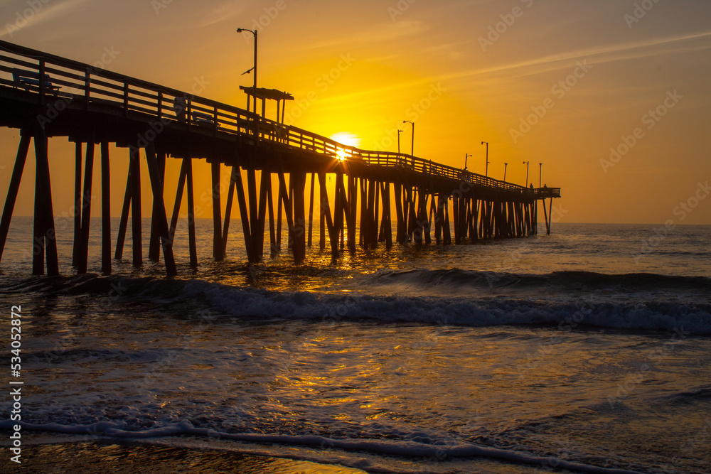 Sunrise at Virginia Beach pier
