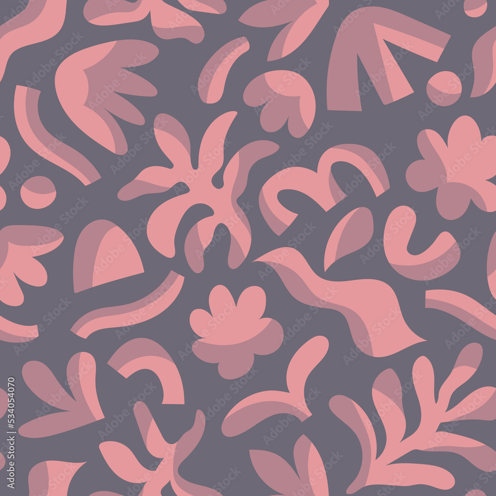 Vector seamless pattern with abstract elements . Trendy organic shape background for social media, invitation, web. Vector seamless pattern with abstract elements . Trendy organic shape background for social media, invitation, web.