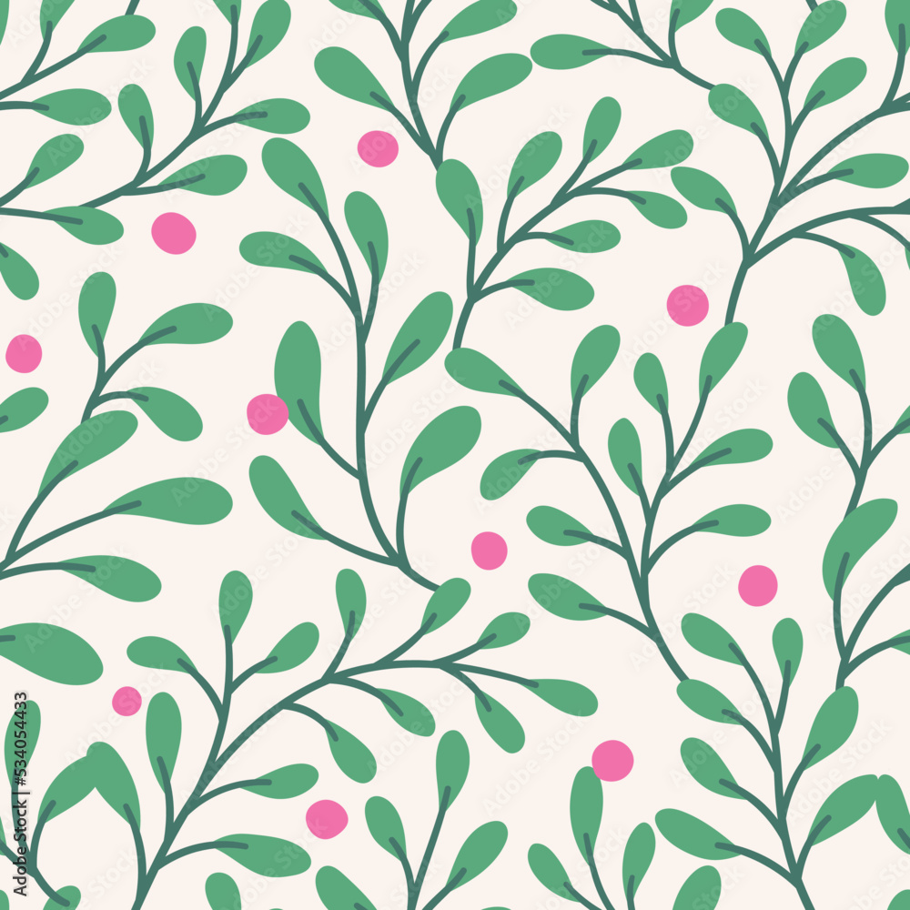 Hand drawn floral pattern. Seamless leaves vector background. Elegant colorful template for fashion print, fabric or wallpaper. Hand drawn floral pattern. Seamless leaves vector background. Elegant colorful template for fashion print, fabric or wallpaper.