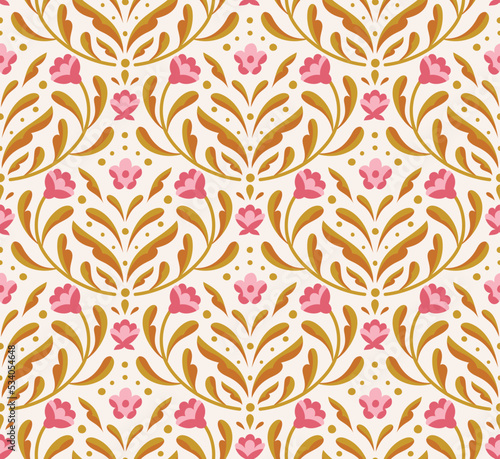Modern cute art deco seamless pattern. Trendy abstract texture. Vector geometric background.