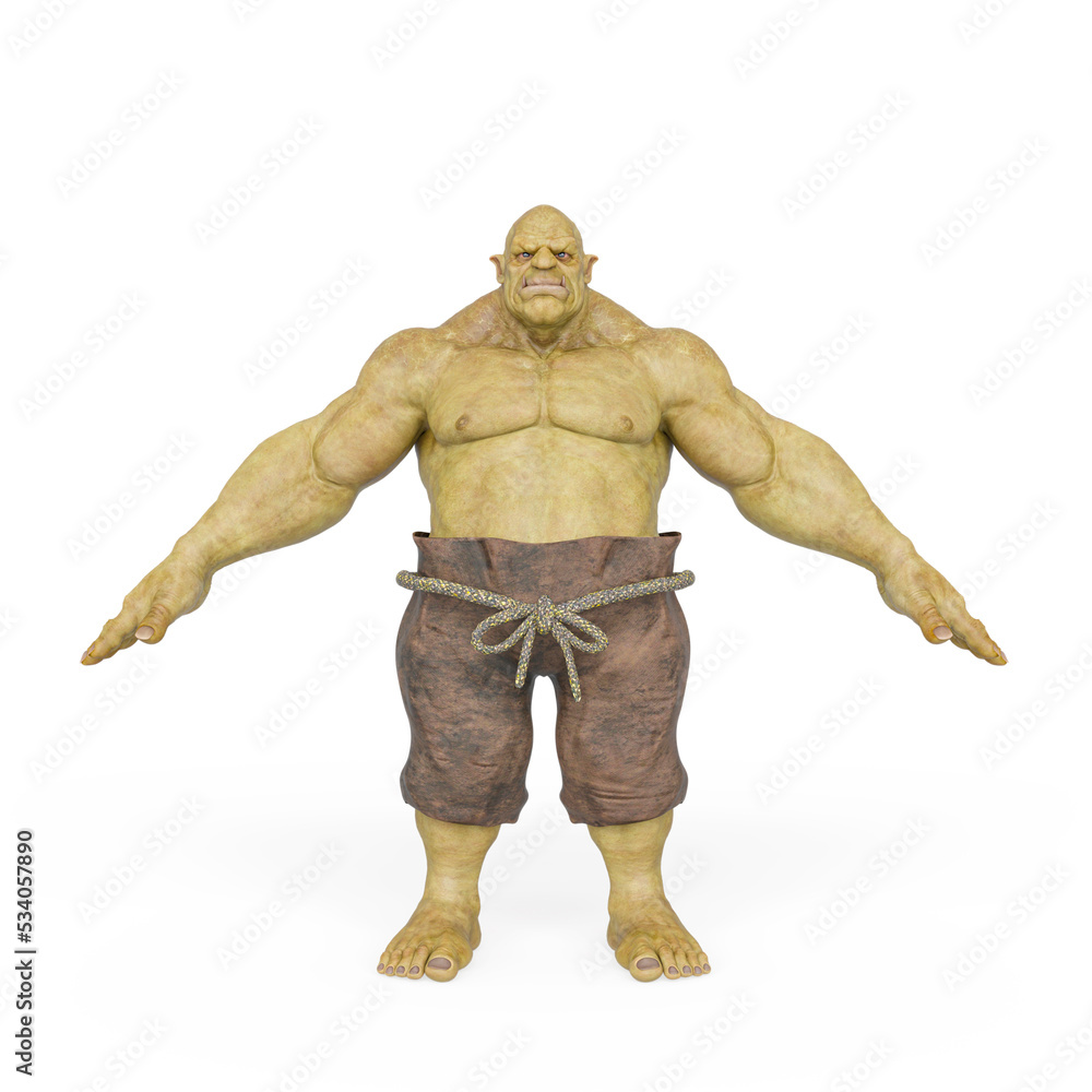 ogre beasty in a pose ogre beasty in a pose