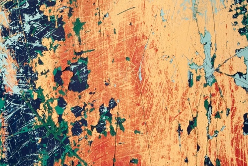 colorful abstract acrylic painting on canvas