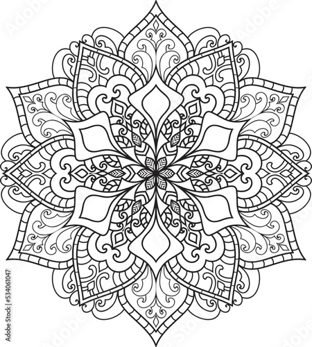 Mandalas for coloring book color pages.Anti-stress coloring book page for adults.