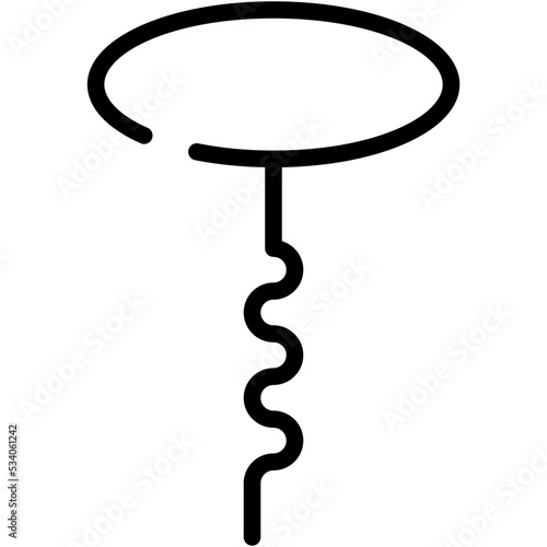 Wine Opener vector icon