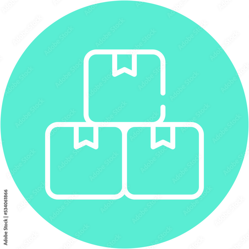 Boxes vector icon Boxes vector icon