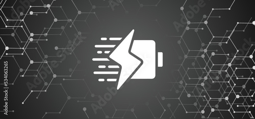 battery power charging icon shape background. The battery starts recharging. the electric energy supply. status battery load isolated