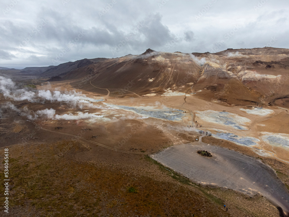 Hverir is one of the most active geothermal areas in all of Iceland. Is also known as Hverarönd.