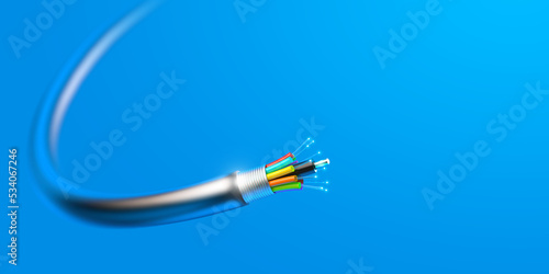 Fiber optic cable.