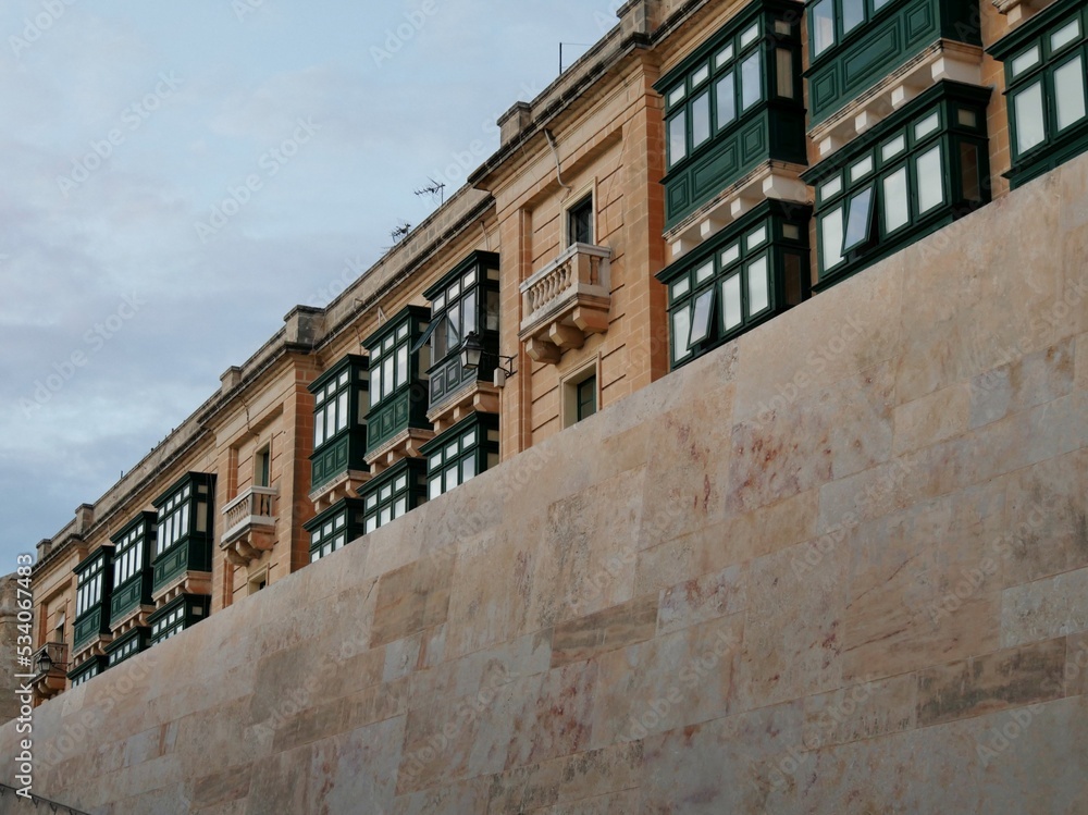 Historische Gebäude in Valletta auf Malta