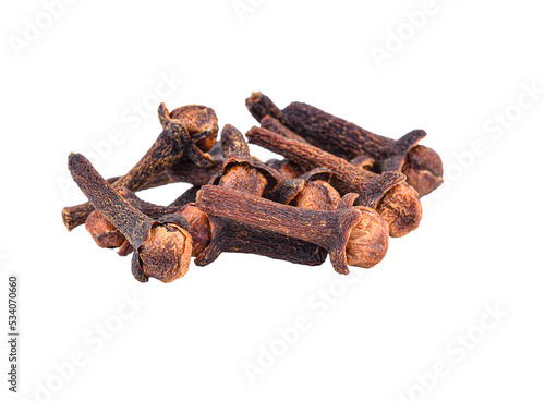 Spice cloves isolated on transparent png