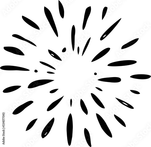 sunburst doodle, vintage radial burst, abstract line starburst vector collection