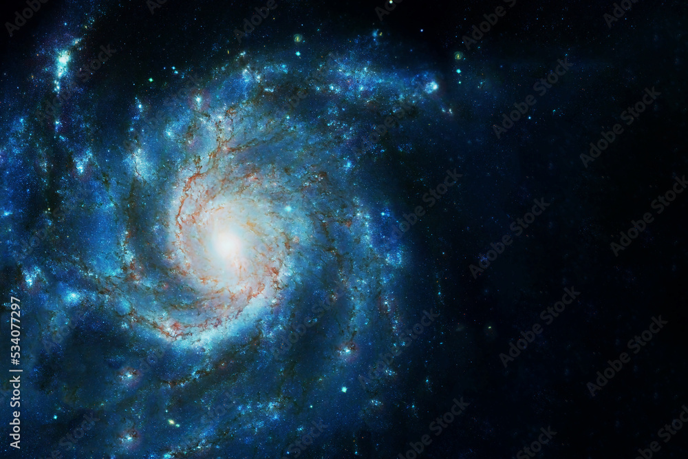 A beautiful barred spiral galaxy. Elements of this image furnished by NASA A beautiful barred spiral galaxy. Elements of this image furnished by NASA