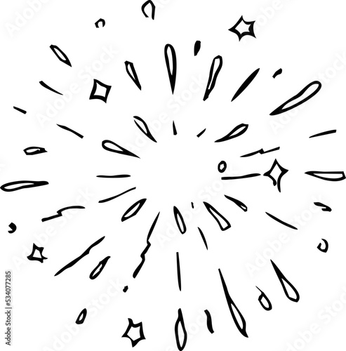 sunburst doodle, vintage radial burst, abstract line starburst vector collection