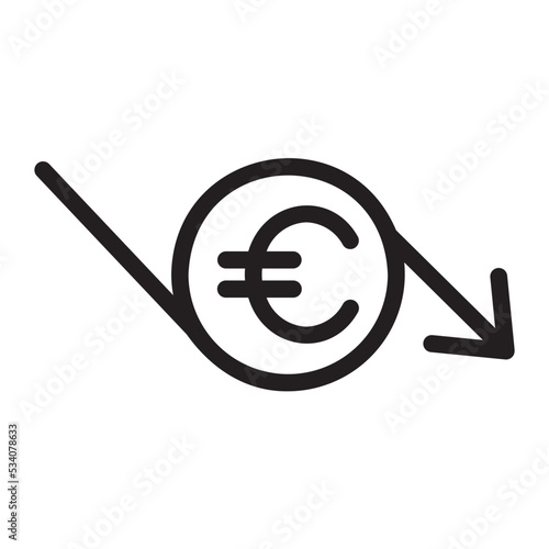 losses line icon