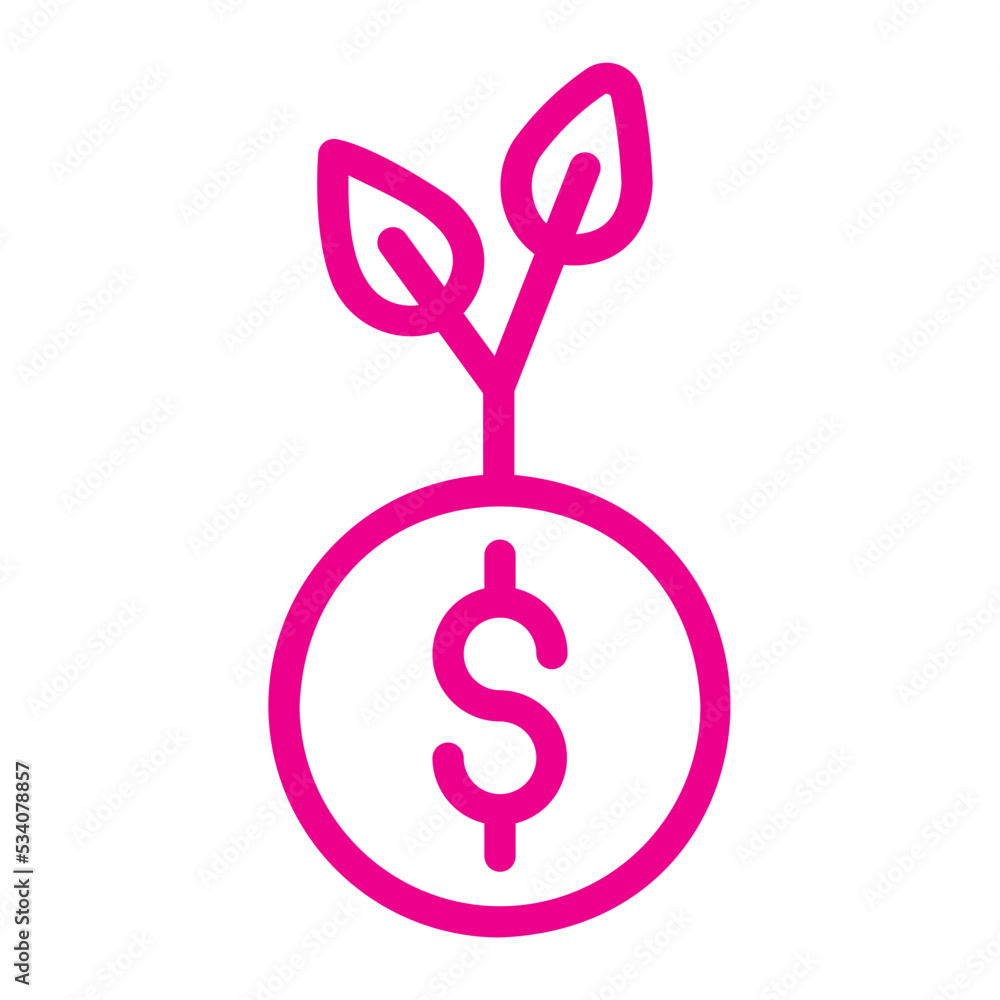 Fototapeta premium money gradient icon