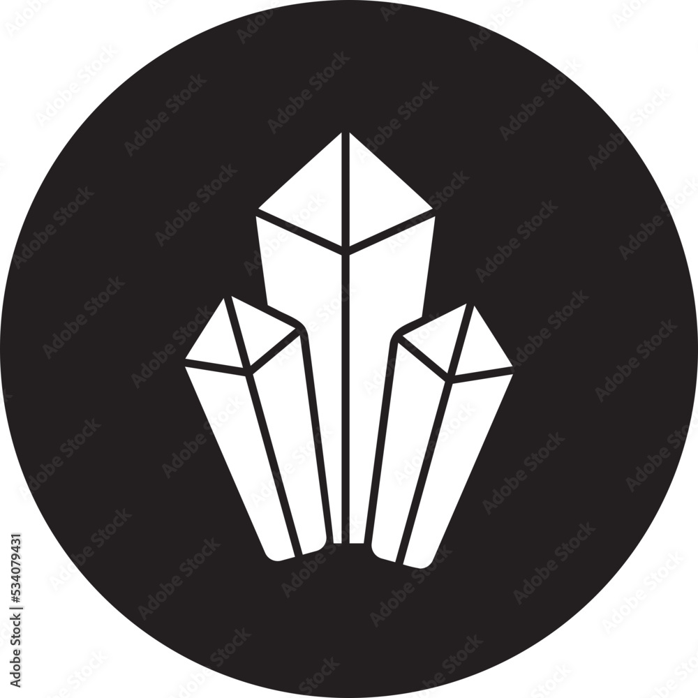 crystal glyph icon crystal glyph icon