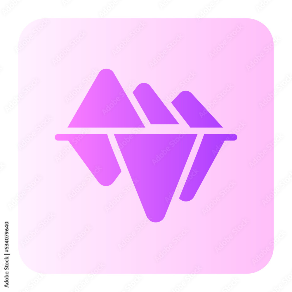 iceberg gradient icon