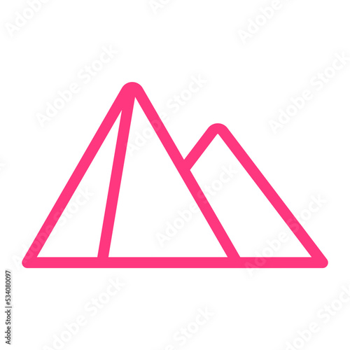 pyramids gradient icon