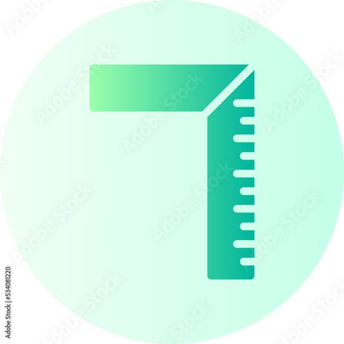 ruler gradient icon