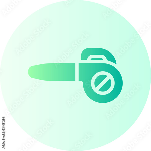leaf blower gradient icon