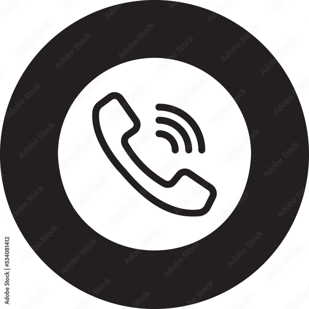 telephone glyph icon
