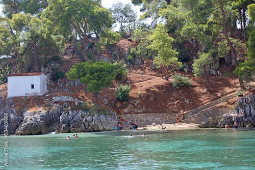 Parga  Greece  Monday 12 September 2022 Walking on the city exploring ttimes background print