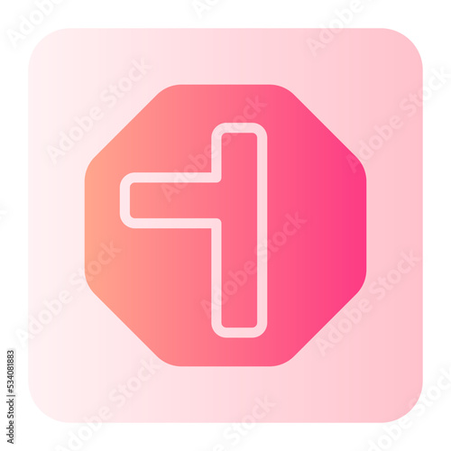 Side Road gradient icon