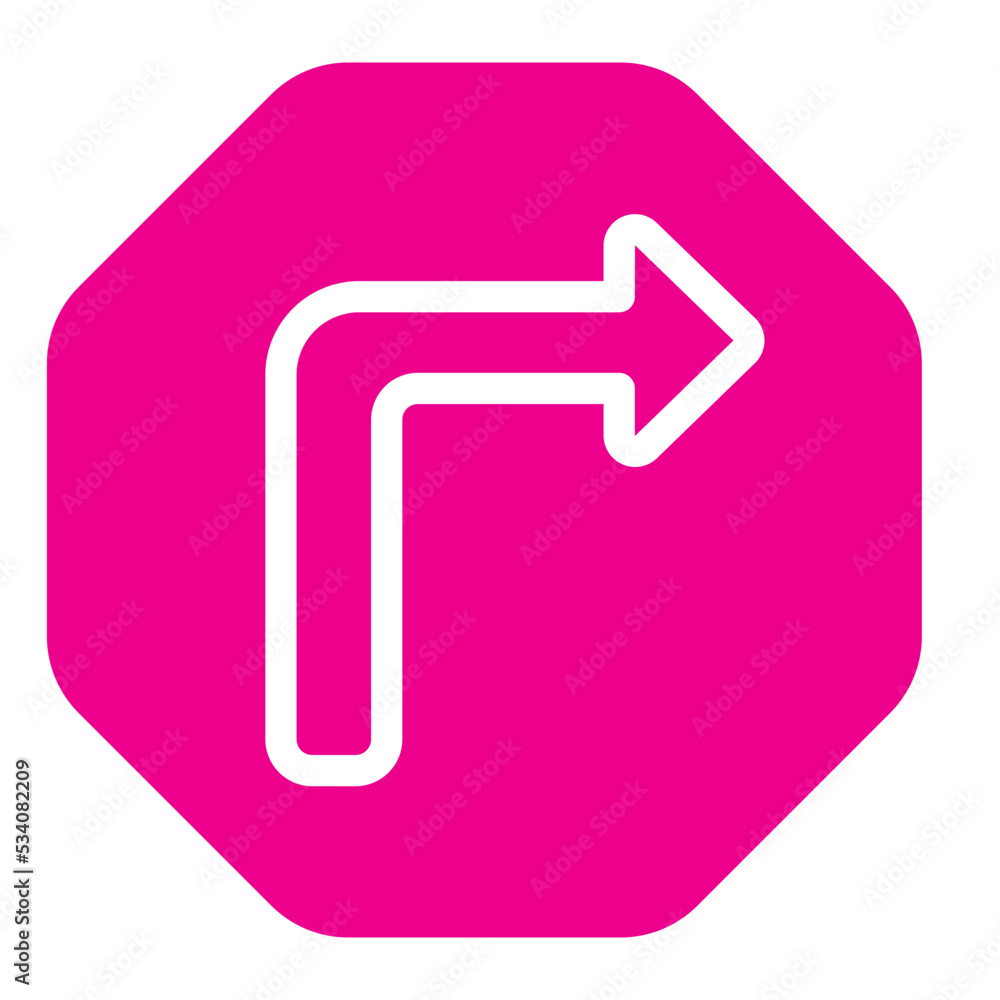 turn right gradient icon turn right gradient icon