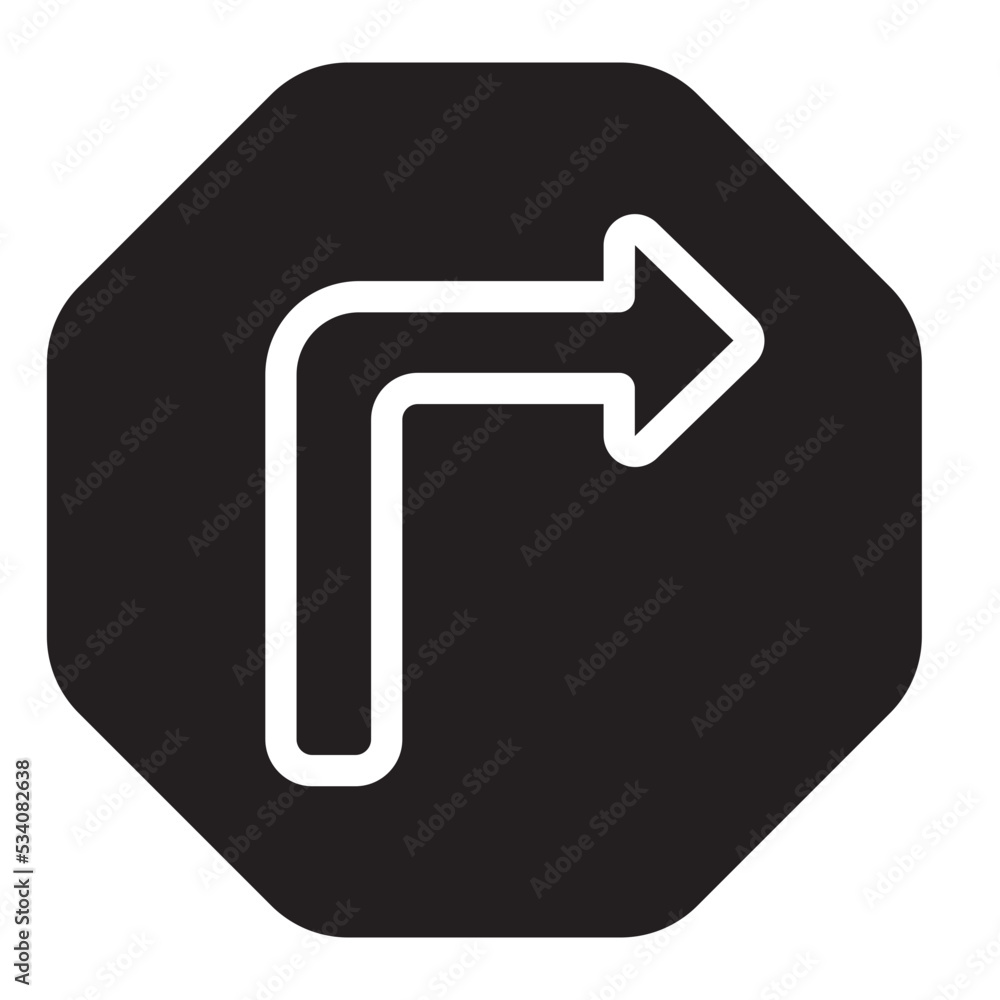 turn right glyph icon turn right glyph icon
