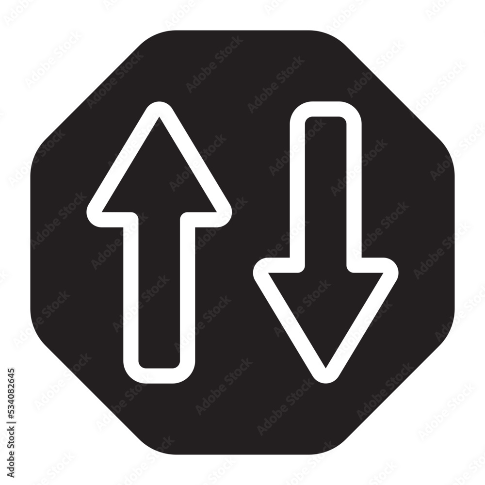 Two way glyph icon Two way glyph icon