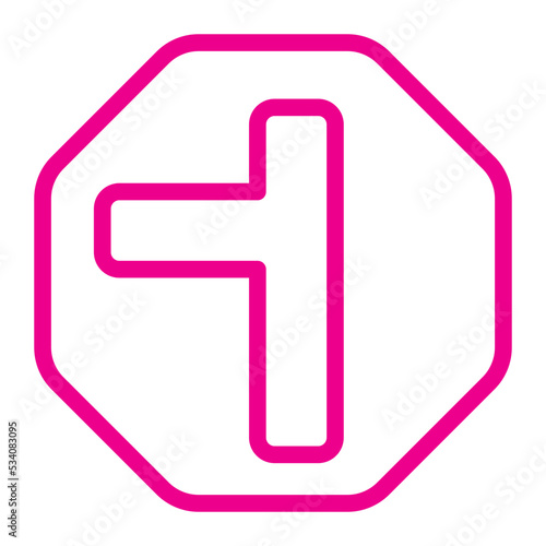 Side Road gradient icon