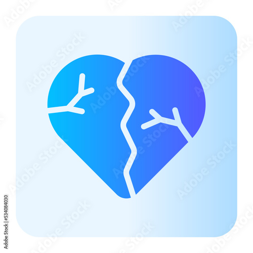 heartbroken gradient icon