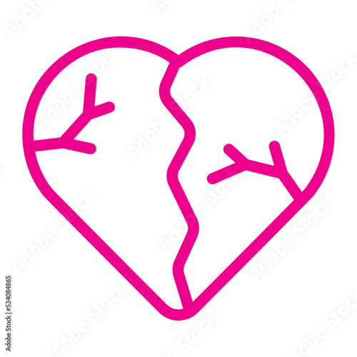 heartbroken gradient icon