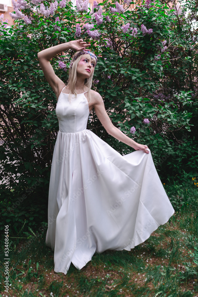 light elf in the apple trees light elf in the apple trees