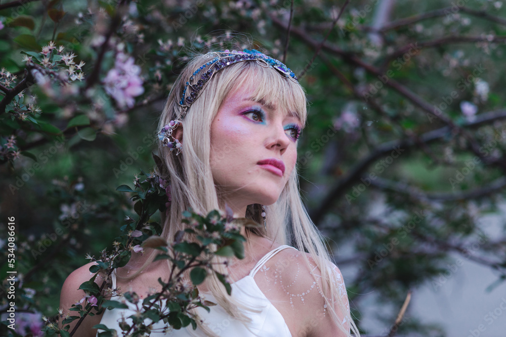 light elf in the apple trees light elf in the apple trees