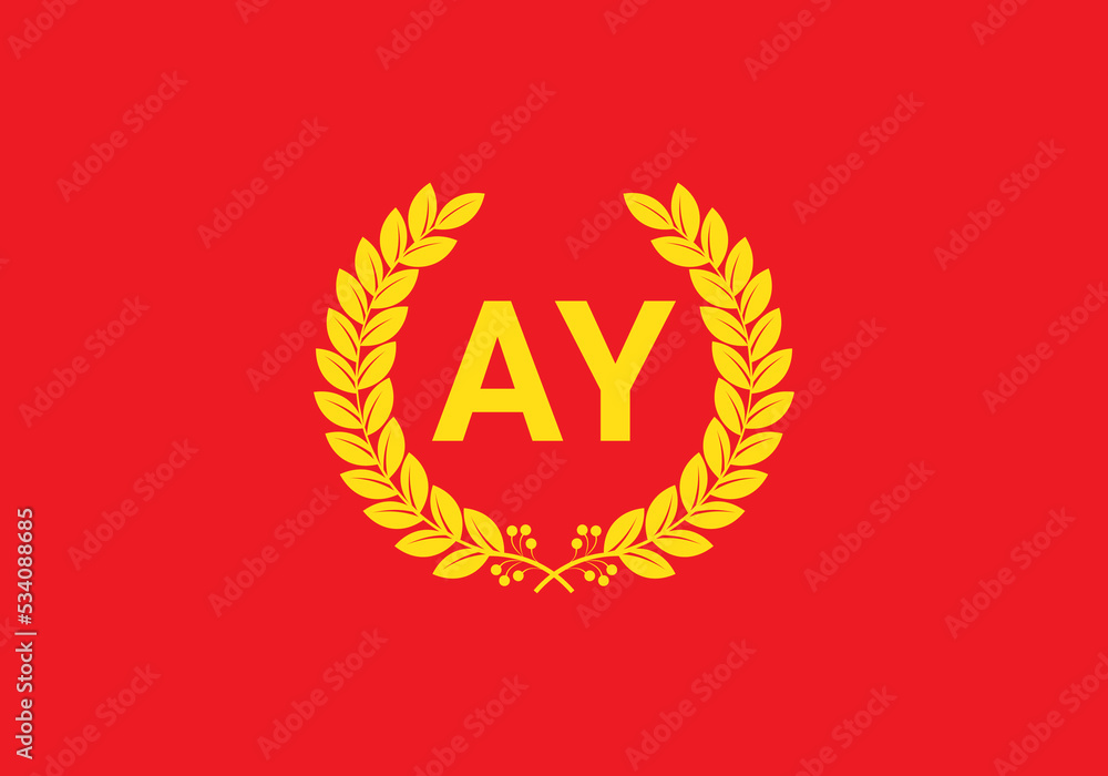 Obraz premium this is a wing letter AY icon design