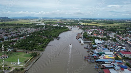 Kuala Kedah, Malaysia – September 24, 2022: The Seaside Town of Kuala Kedah