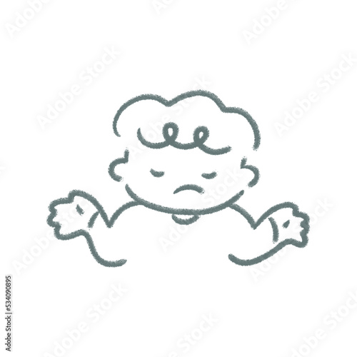 Wallpaper Mural シンプルでかわいい　お手上げの手描きイラスト素材 Torontodigital.ca