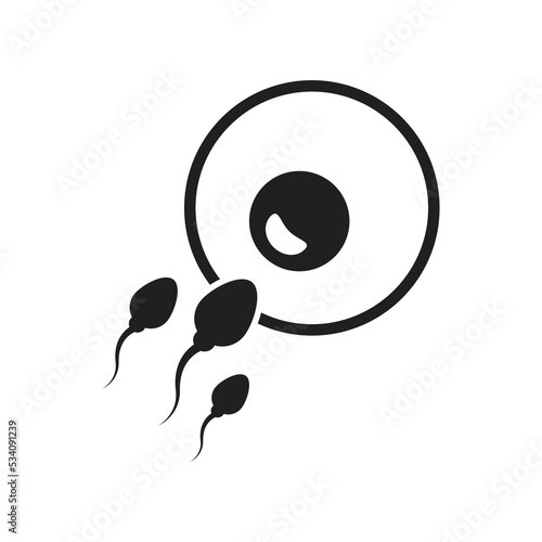 Artificial insemination, injection icon. Element of artificial insemination icon. icon for website design and development. vector illustration photo