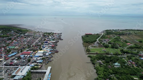 Kuala Kedah, Malaysia – September 24, 2022: The Seaside Town of Kuala Kedah