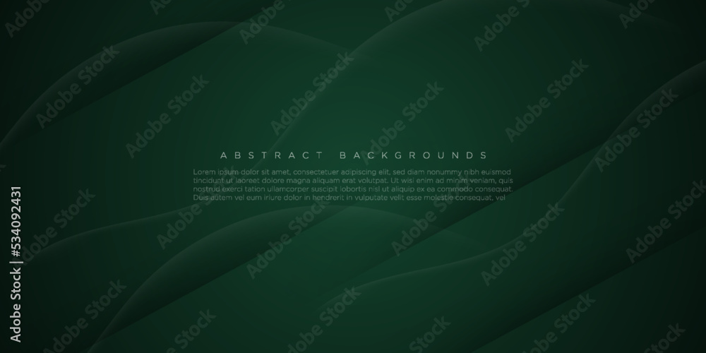 Abstract green background with wave lines.colorful green design. dark and modern concept.3d look. eps10 vector Abstract green background with wave lines.colorful green design. dark and modern concept.3d look. eps10 vector