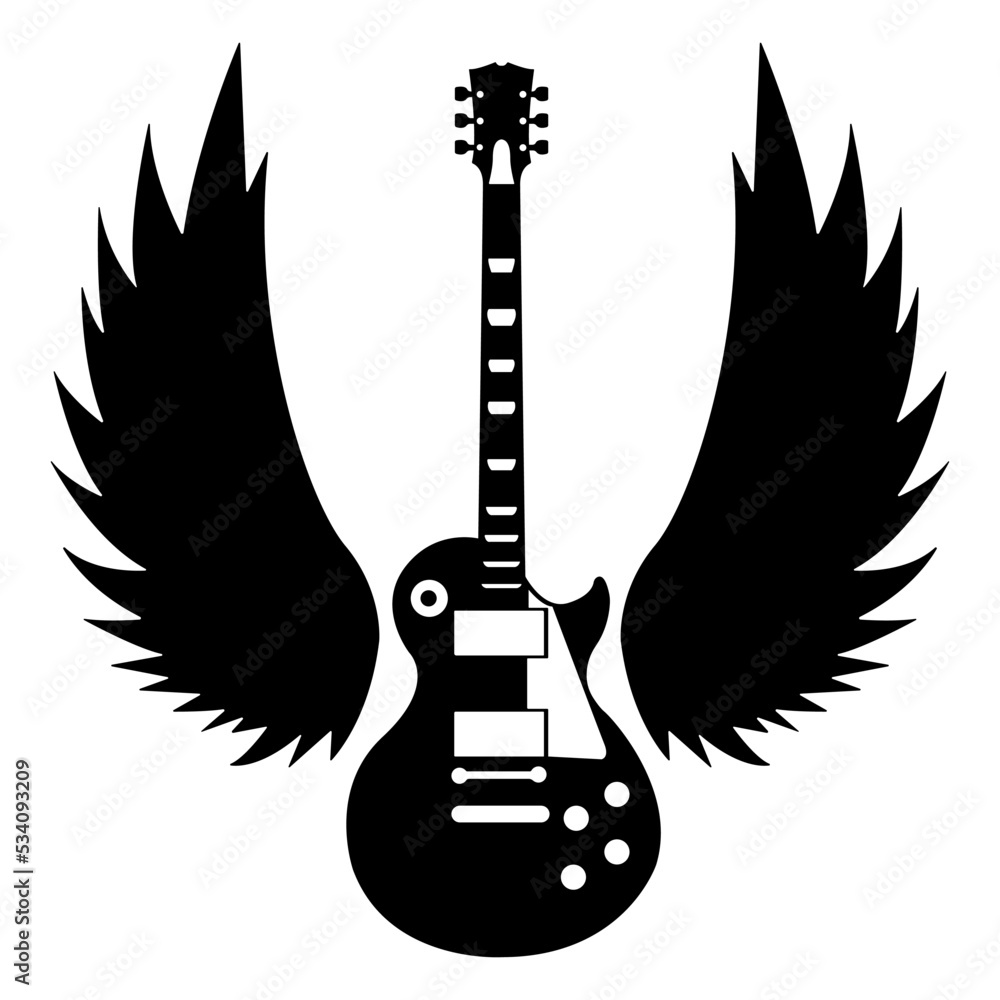 Guitar Silhouette, Guitar Lover Stock Vector Adobe Stock