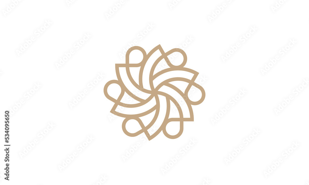flower people star logo design. fit for nutrition products, etc. flower people star logo design. fit for nutrition products, etc.