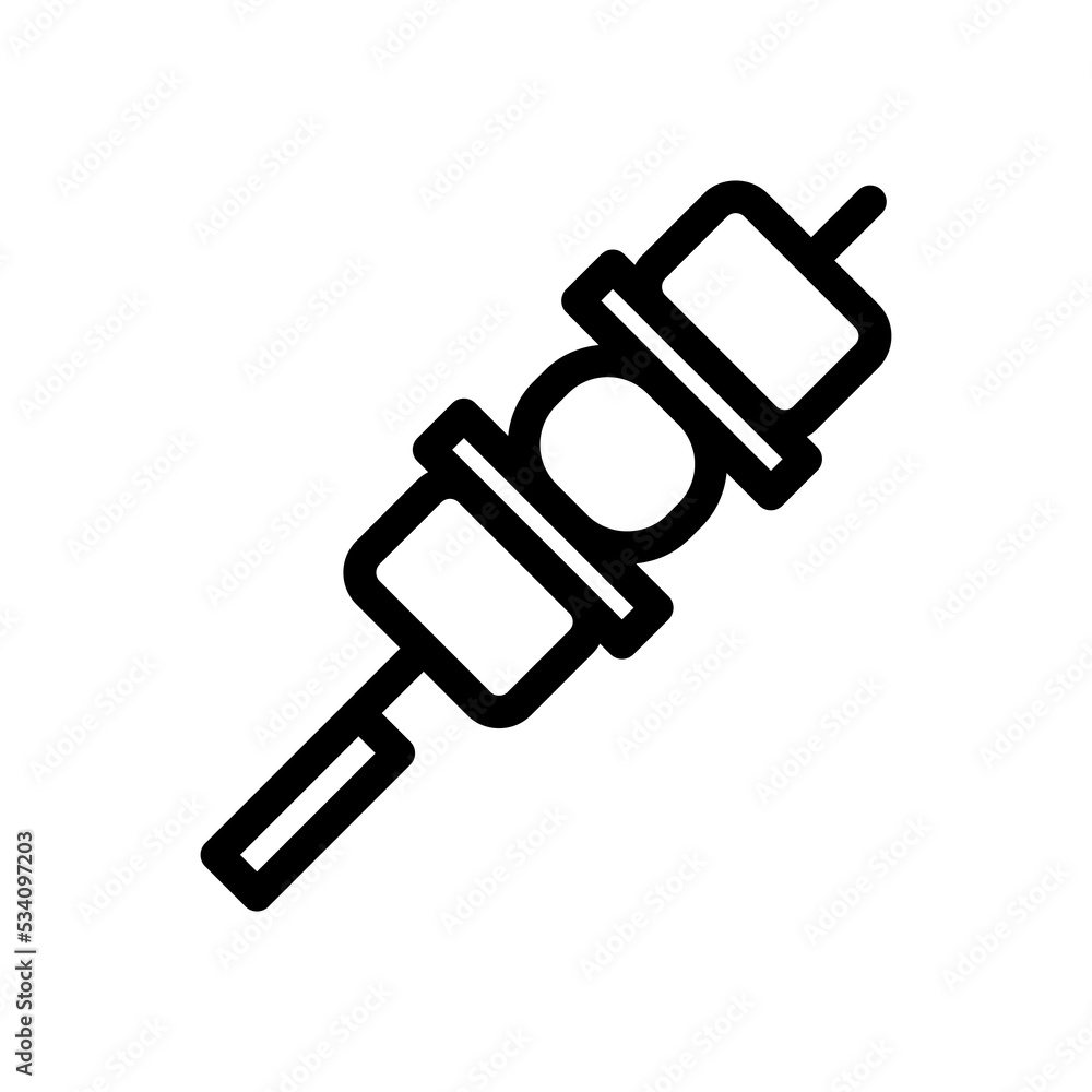 yakitori line icon illustration vector graphic yakitori line icon illustration vector graphic