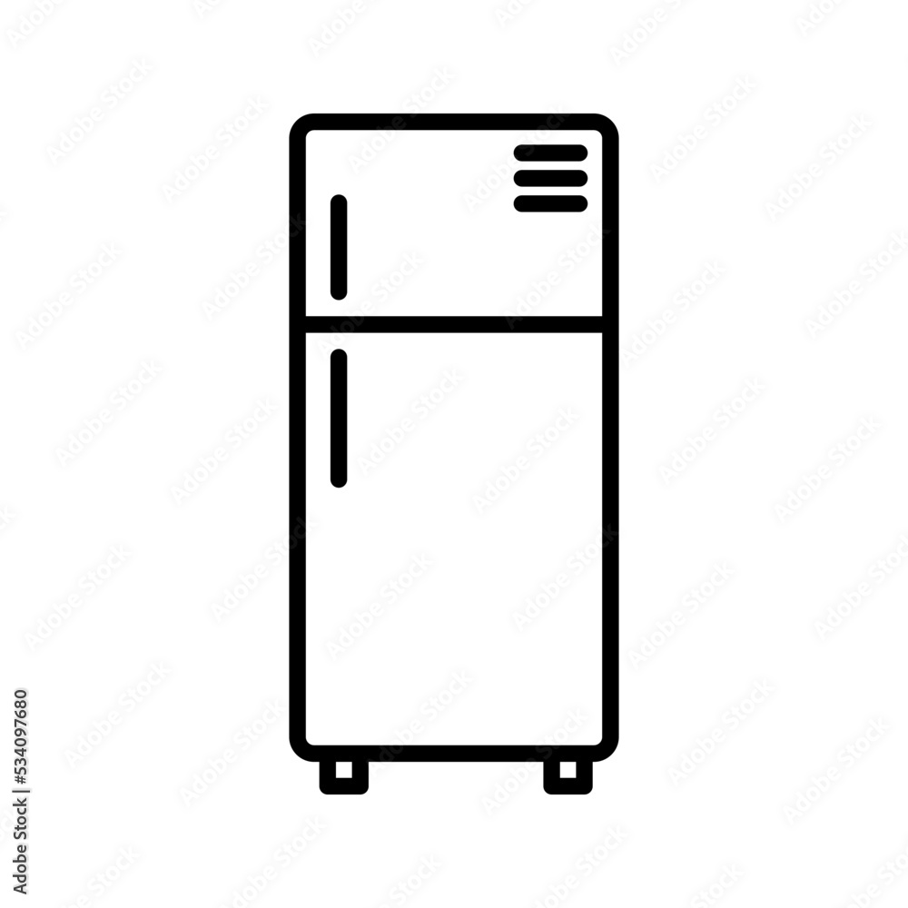 Refrigerator icon. vector illustration Refrigerator icon. vector illustration