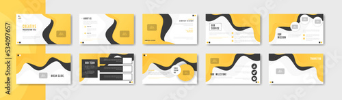 minimalist presentation slide template
