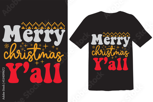 Merry Christmas Y’all Merchandise Designs