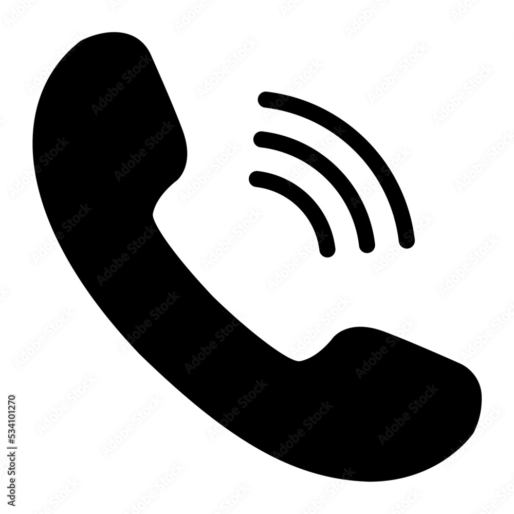 Fototapeta premium call glyph icon