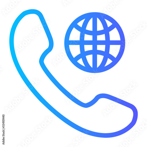 worlwide gradient icon